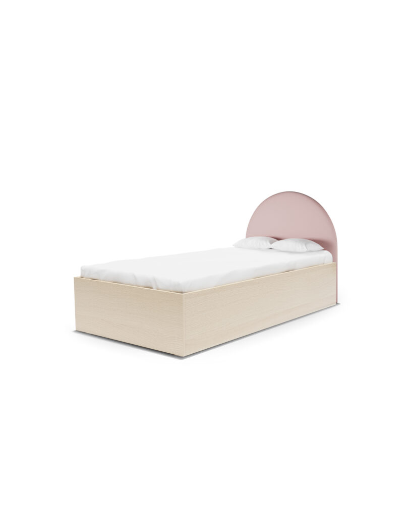 Łóżko PILLE PÓŁOKRĄGŁE BOX BASIC