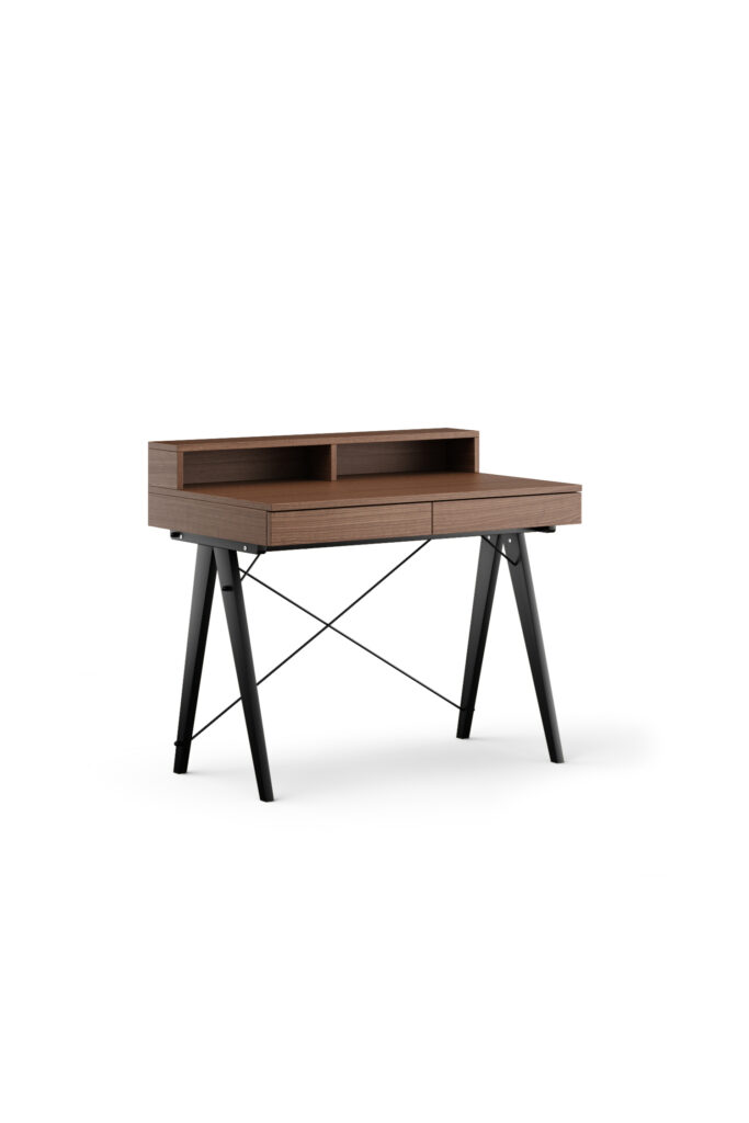 Drewniane biurko BASIC z nadstawką HORIZONTAL