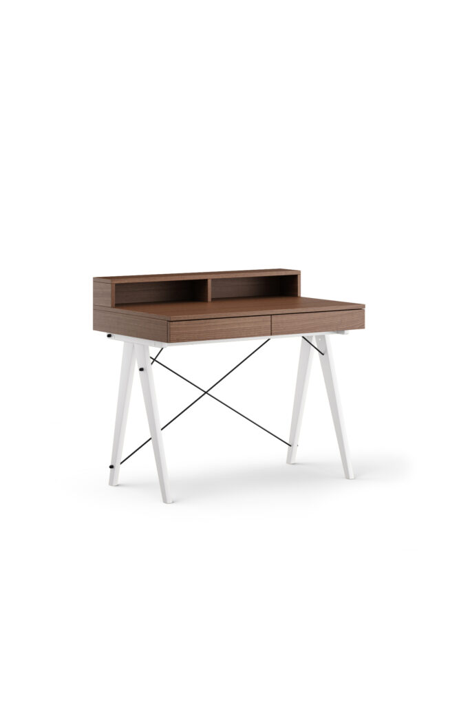 Drewniane biurko BASIC z nadstawką HORIZONTAL