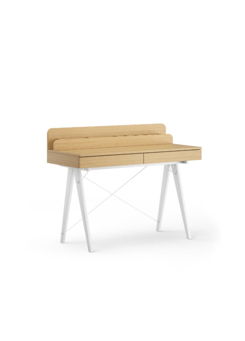 Drewniane biurko BASIC z pionową nadstawką VERTICAL