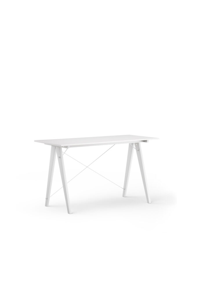 Białe biurko minimalistyczne SLIM