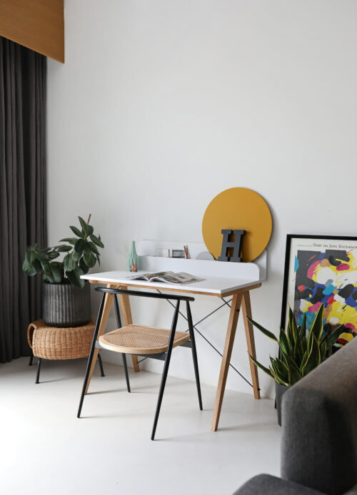 Biurko SLIM+ VERTICAL z pionową nadstawką