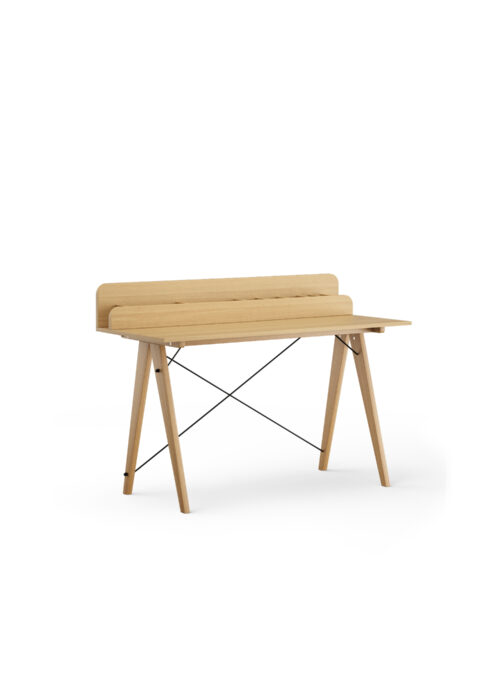 Drewniane biurko SLIM+ VERTICAL z pionową nadstawką