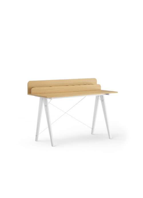 Drewniane biurko SLIM+ VERTICAL z pionową nadstawką