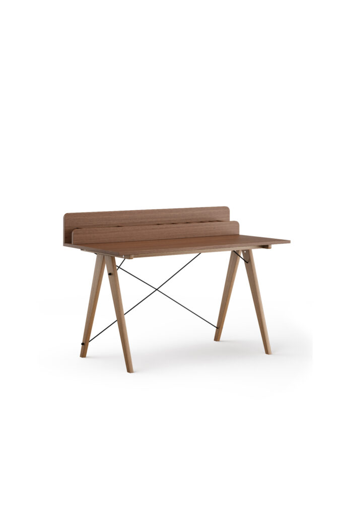 Drewniane biurko SLIM+ VERTICAL z pionową nadstawką