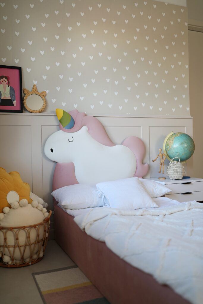 Łóżko jednorożec UNICORN BOX TEXTI