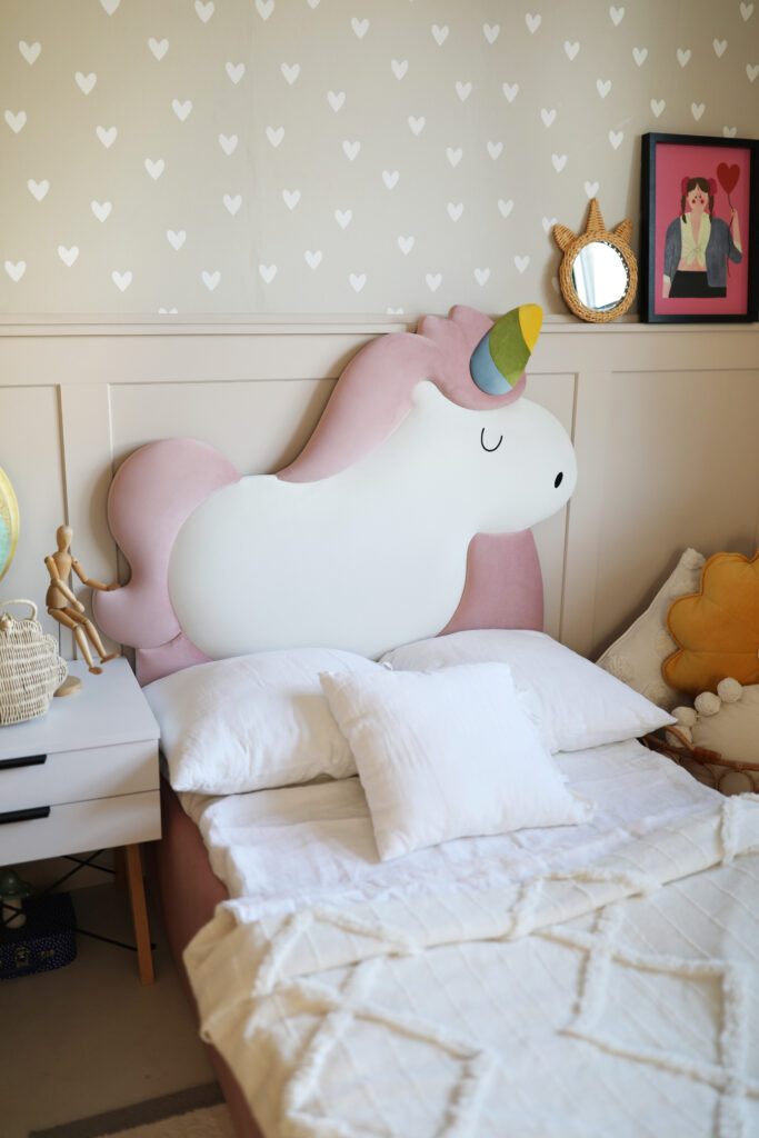 Łóżko jednorożec UNICORN BOX TEXTI