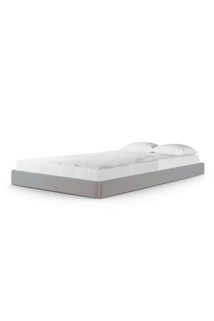 Minimalistyczne tapicerowane łóżko na nóżkach SOFA LEGS TEXTI