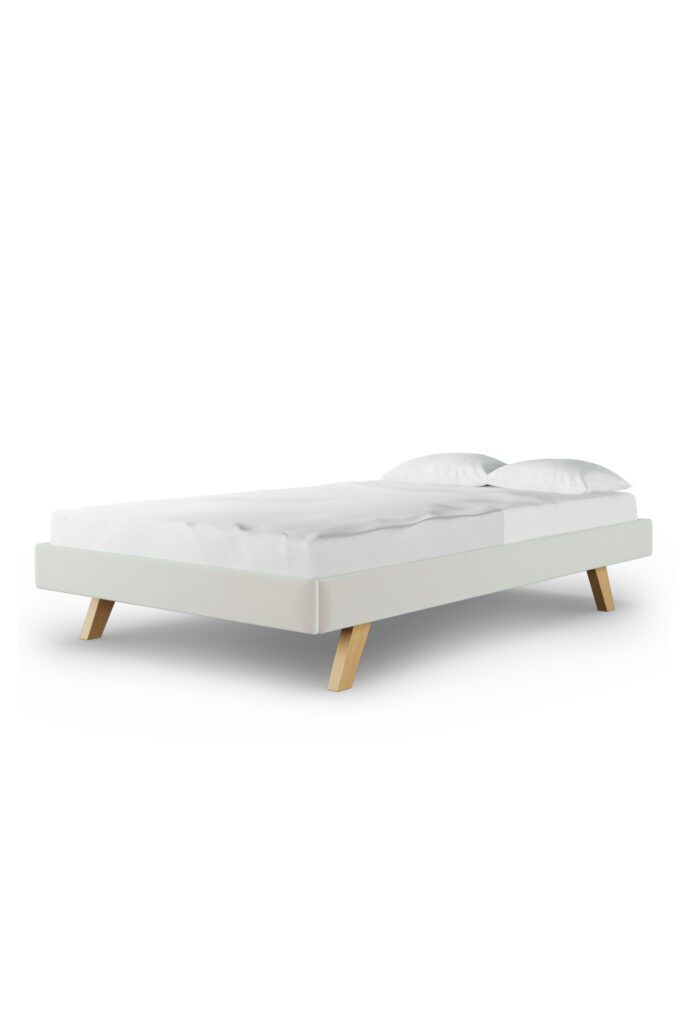 Minimalistyczne tapicerowane łóżko na nóżkach SOFA LEGS TEXTI