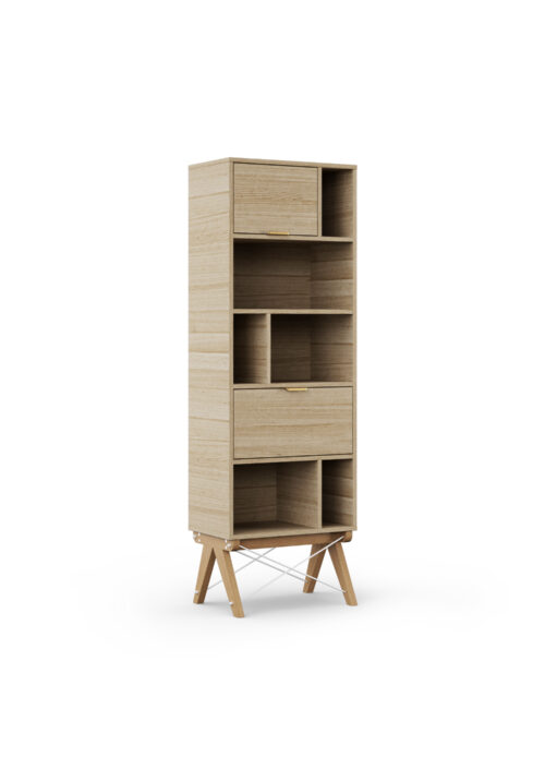 Drewniany regał TALL POCKET SLIM
