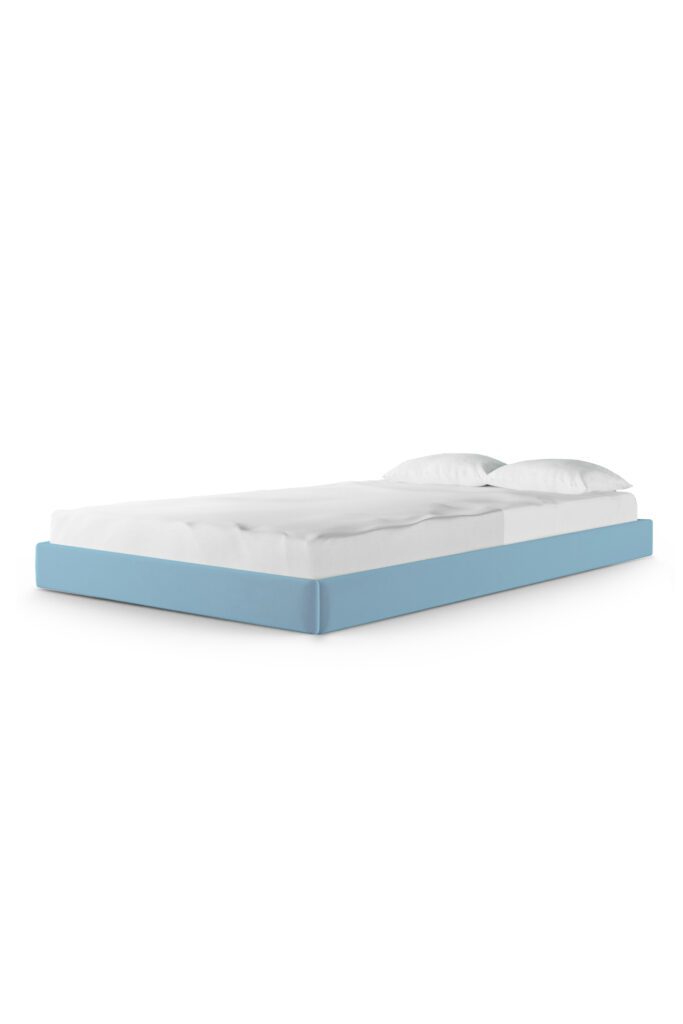 Minimalistyczne tapicerowane łóżko na nóżkach SOFA LEGS TEXTI