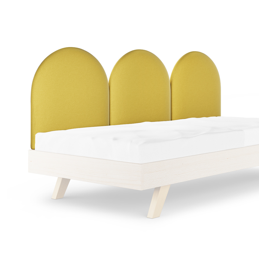 Dwuosobowe łóżko z panelami ściennymi DOUBLE BED