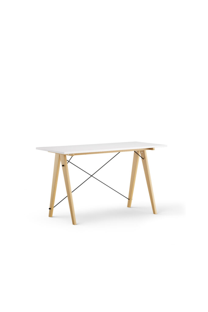 Białe biurko minimalistyczne SLIM