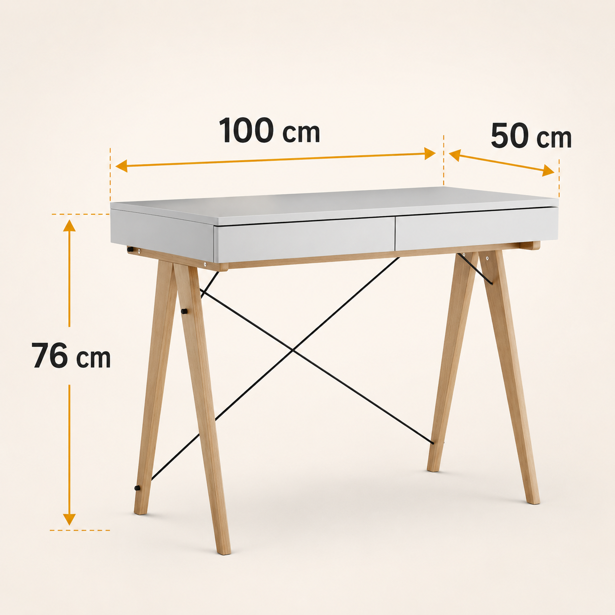 100 x 50 cm x wysokość 76cm – kompaktowe, idealne do małego pokoju