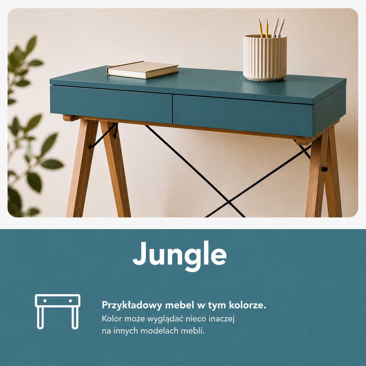 Jungle, czyli zielono granatowy mix