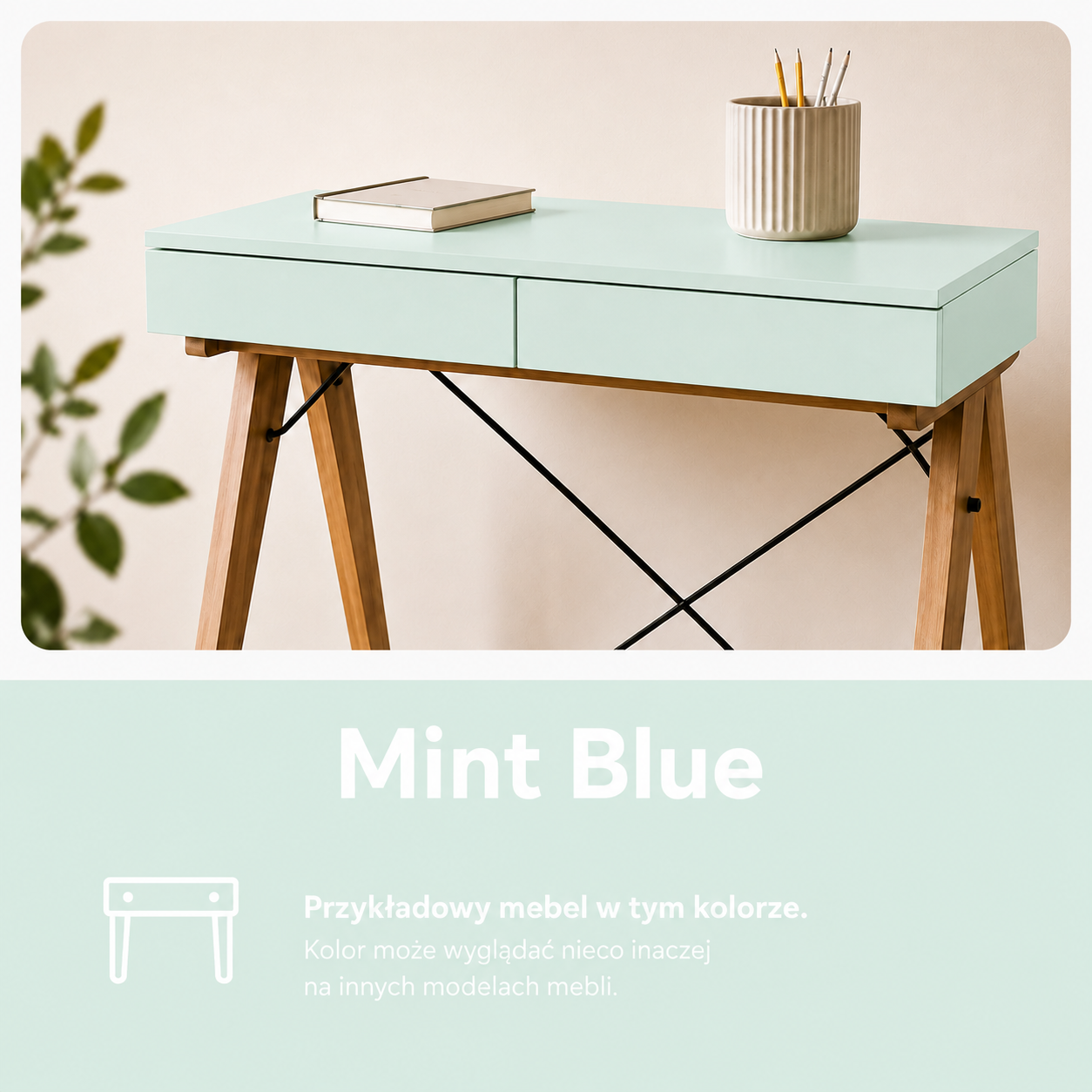 Mint Blue, czyli pastelowa mięta z nutką błękitu
