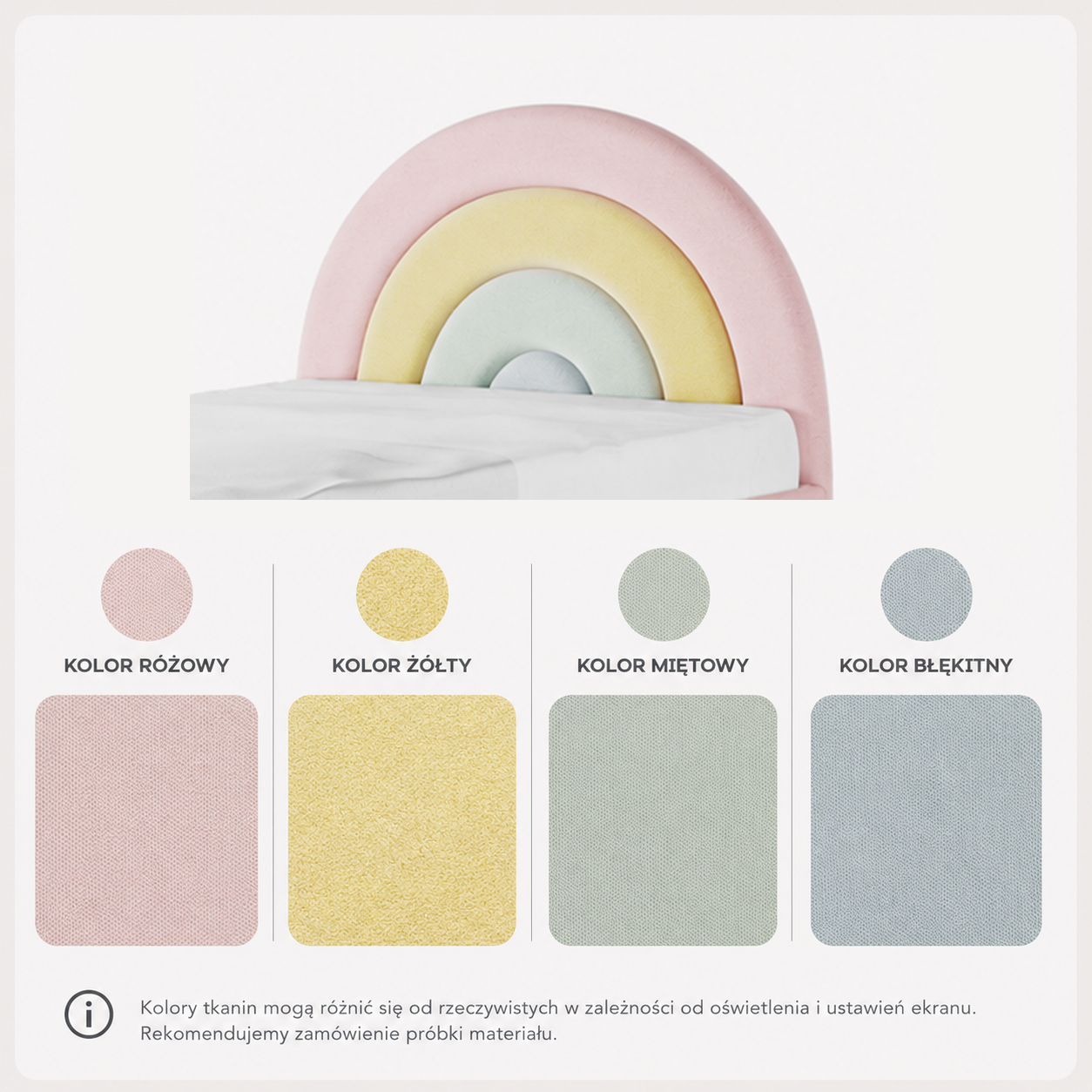 Łóżko RAINBOW TĘCZA BOX BASIC