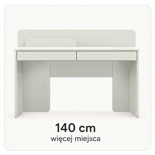 140 x 70 cm x wysokość 78cm – komfortowa przestrzeń do pracy